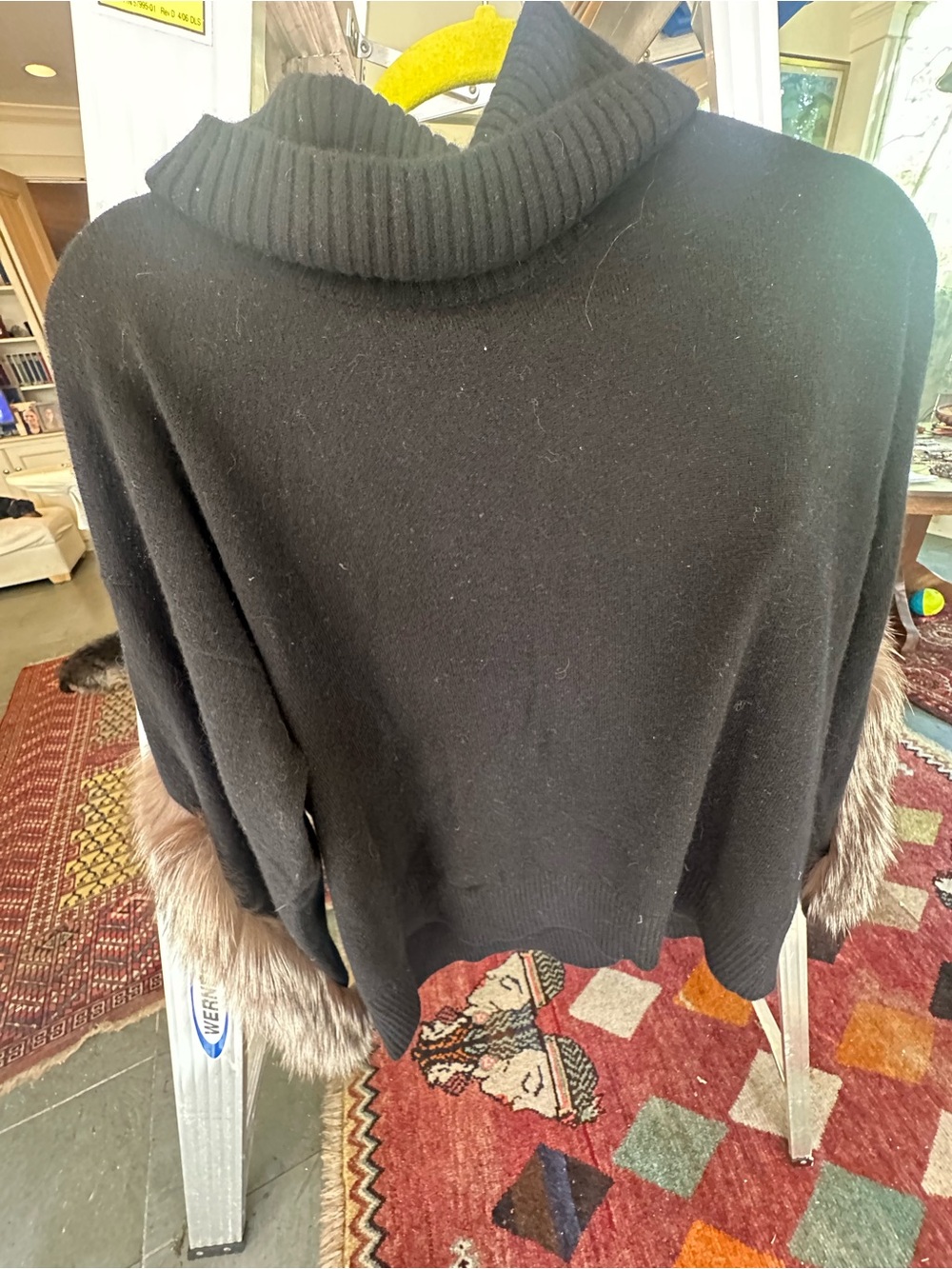 Classic Black Cowl Neck Sweater - Cozy Everyday Layer